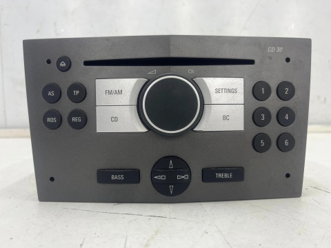 Radio Opel Zafira B 05-14r. z kodem do radia tuner fabryczny czytnik płyt panel sterowania wyświetlacz komplet 13190856