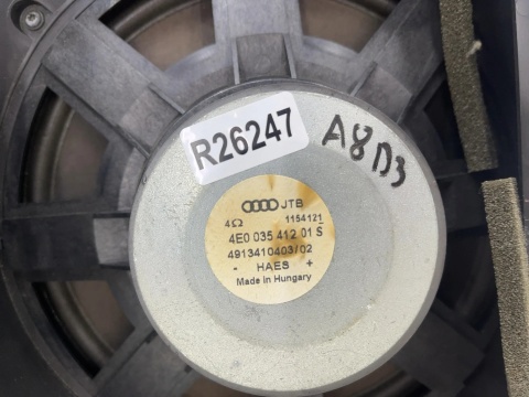 Głośnik Audi A8 D3 02-10r. subwoofer półki tylnej bagażnika 4e0035412