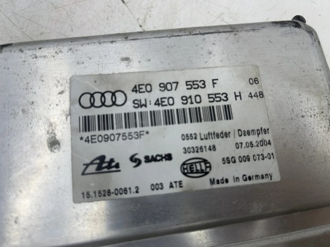 Moduł Audi A8 D3 02-10r. sterownik komputer zawieszenia pneumatycznego 4e0907553f
