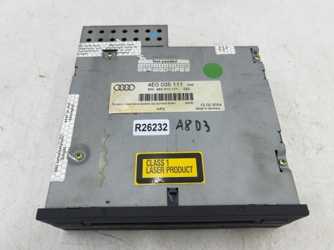 Radio Audi A8 D3 A6 C6 02-10r. zmieniarka płyt CD 4e0035111