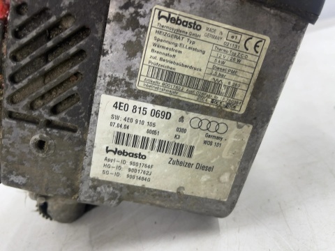 Webasto Audi A8 D3 02-10r. ogrzewanie postojowe sterownik 4e0815069d