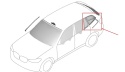 Listwa BMW X3 G01 BMW iX3 G08 17-24r. NOWA lewa tylna boczna nakładka karoseryjna ozdobna obramówka szyby Shadow Line połysk