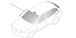 Listwa BMW X3 G01 BMW iX3 G08 17-24r. NOWA prawa nakładka zgarniająca szyby przedniej czołowej zaślepka 7399032