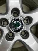 Felgi aluminiowe Skoda Fabia 2 II Roomster Praktik Ibiza Polo Fox 07-14r. r15 cali 6jx15 ET43 5x100 felgi KOMPLET 6j0601025a