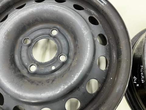 Felgi stalowe Nissan Micra III K12 03-10r. 5jx14 4x100 ET45 CH60 14 cali ORYGINALNE KOMPLET 40300ax607