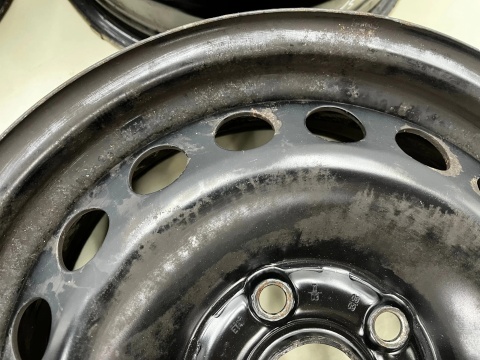 Felgi stalowe VW Golf Touran Caddy Octavia Leon 6jx15 5x112 ET47 CH 57,1 15 cali ORYGINALNE KOMPLET 1k0601027c