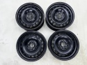 Felgi stalowe VW Golf Touran Caddy Octavia Leon 6jx15 5x112 ET47 CH 57,1 15 cali ORYGINALNE KOMPLET 1k0601027t