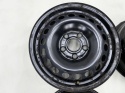 Felgi stalowe VW Golf Touran Caddy Octavia Leon 6jx15 5x112 ET47 CH 57,1 15 cali ORYGINALNE KOMPLET 1k0601027t