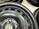 Felgi stalowe VW Golf Touran Caddy Octavia Leon 6jx15 5x112 ET47 CH 57,1 15 cali ORYGINALNE KOMPLET 1k0601027t