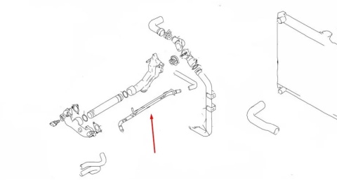 Rura Suzuki Grand Vitara 1 I 2.7 V6 nowy metalowy przewód wody wąż 17880-67d00