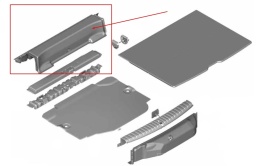 Wykładzina BMW 1 F40 19-24r. NOWA oryginalna materiałowa osłona bagażnika belki poprzecznej 7448211