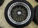 Felgi aluminiowe VW Volkswagen Audi Seat Skoda r17 cali 7,5jx17 ET48 5x112 DOTZ REVVO DARK polerowany rant KOMPLET z oponami