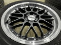 Felgi aluminiowe VW Volkswagen Audi Seat Skoda r17 cali 7,5jx17 ET48 5x112 DOTZ REVVO DARK polerowany rant KOMPLET z oponami