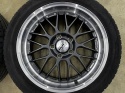 Felgi aluminiowe VW Volkswagen Audi Seat Skoda r17 cali 7,5jx17 ET48 5x112 DOTZ REVVO DARK polerowany rant KOMPLET z oponami
