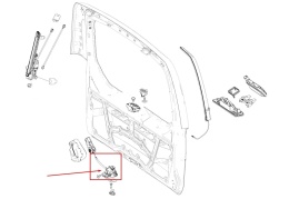 Zamek klapy bagażnika Mercedes W447 Vito 14r.- NOWY mechanizm elektryczny oryginalny a4477400335