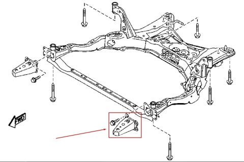 Belka zderzaka Mazda 6 3 CX-5 II 17r.- NOWE lewe przednie wzmocnienie odbój strefa zgniotu belki silnika odbojnik KDY03488Y