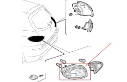 Lampa Alfa Romeo 147 00-10r. NOWA lewa tylna w błotnik EU Oryginalna lewy tył 46556349