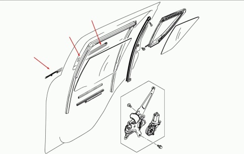 Listwa Suzuki Swift 5 V 10-17r. NOWA prawa tylna uszczelka drzwi zewnętrzna szyby zgarniająca prawy tył 83831-71l03