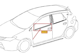 Listwa Toyota Auris 2 II E18 12-18r. NOWA lewa przednia listwa zgarniająca