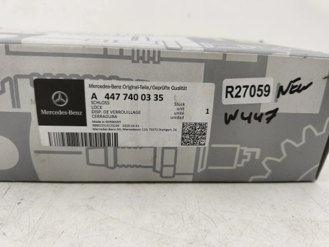 Zamek klapy bagażnika Mercedes W447 Vito 14r.- NOWY mechanizm elektryczny oryginalny a4477400335