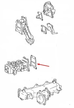 Uszczelka zaworu EGR Toyota Land Cruiser J250 Hilux 8 VIII 15r.- 2.4 2.8 diesel 25685-11010