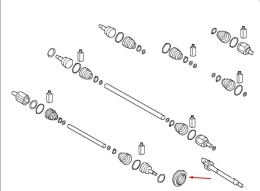 Uszczelka Hyundai Tucson 4 IV Santa FE 4 IV 5 V Palisade 1 I 2 II 14r.- półosi prawej automatycznej skrzyni biegów 45245-3B710