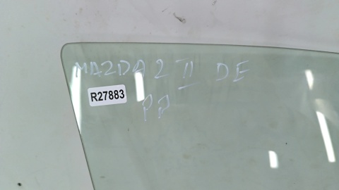 Szyba boczna Mazda 2 DE 07-14r. prawa przednia z drzwi oryginalna prawy przód