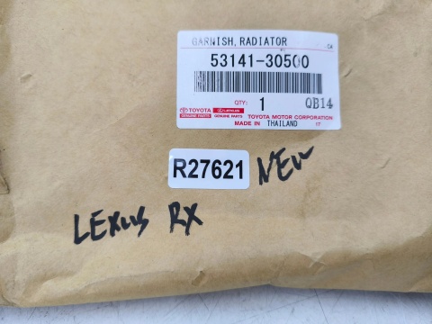 Znaczek Lexus RX IV 450h 15-22r NOWY przedni znaczek atrapy grilla pod radar zderzaka maski emblemat przód ORYGNALNY 53141-30500