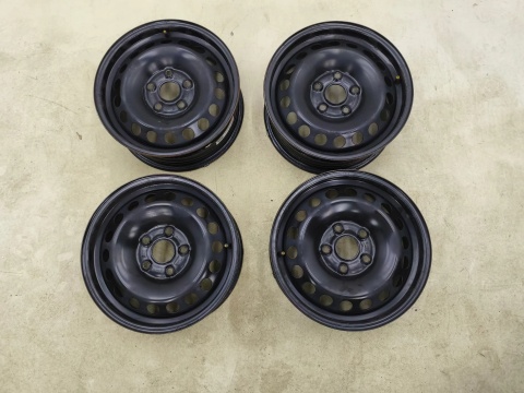 Felgi stalowe VW Golf VII T-Roc Audi A3 8v Leon III Ateca Octavia III 12r.- 15 cali 6jx15 ET43 5x112 CH57 KOMPLET Südrad 155801