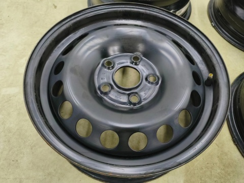 Felgi stalowe VW Golf VII T-Roc Audi A3 8v Leon III Ateca Octavia III 12r.- 15 cali 6jx15 ET43 5x112 CH57 KOMPLET Südrad 155801
