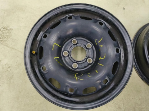 Felgi stalowe VW Polo IV 9n Fox Fabia I Ibiza III Toledo 02r.- 14 cali 5jx14 ET43 5x100 CH57,1 KOMPLET 6q0601027a
