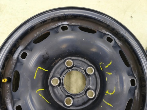 Felgi stalowe VW Polo IV 9n Fox Fabia I Ibiza III Toledo 02r.- 14 cali 5jx14 ET43 5x100 CH57,1 KOMPLET 6q0601027a
