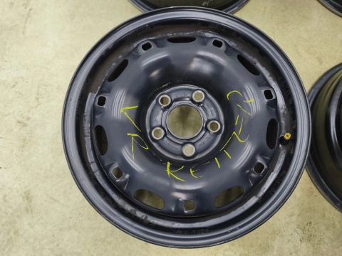 Felgi stalowe VW Polo IV 9n Fox Fabia I Ibiza III Toledo 02r.- 14 cali 5jx14 ET43 5x100 CH57,1 KOMPLET 6q0601027a