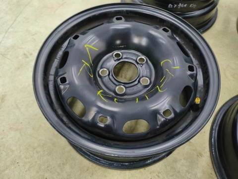Felgi stalowe VW Polo IV 9n Fox Fabia I Ibiza III Toledo 02r.- 14 cali 5jx14 ET43 5x100 CH57,1 KOMPLET 6q0601027a