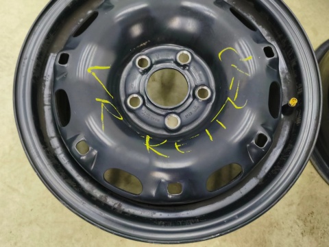 Felgi stalowe VW Polo IV 9n Fox Fabia I Ibiza III Toledo 02r.- 14 cali 5jx14 ET43 5x100 CH57,1 KOMPLET 6q0601027a