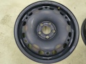 Felgi stalowe VW Polo Ibiza Fabia 2 II Roomster Praktik 07-14r. 15 cali 6jx15 ET43 5x100 CH57,1 KOMPLET 6q0601027m