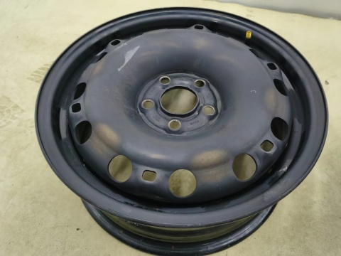 Felgi stalowe VW Polo Ibiza Fabia 2 II Roomster Praktik 07-14r. 15 cali 6jx15 ET43 5x100 CH57,1 KOMPLET 6q0601027m