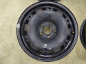 Felgi stalowe VW Polo Ibiza Fabia 2 II Roomster Praktik 07-14r. 15 cali 6jx15 ET43 5x100 CH57,1 KOMPLET 6q0601027m