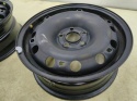 Felgi stalowe VW Polo Ibiza Fabia 2 II Roomster Praktik 07-14r. 15 cali 6jx15 ET43 5x100 CH57,1 KOMPLET 6q0601027m