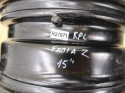 Felgi stalowe VW Polo Ibiza Fabia 2 II Roomster Praktik 07-14r. 15 cali 6jx15 ET43 5x100 CH57,1 KOMPLET 6q0601027m