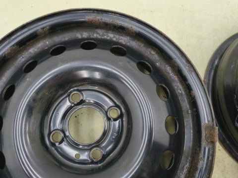 Felgi stalowe Nissan Micra IV K13 10-16r. 15 cali 5,5jx15 4x100 ET50 CH60 ORYGINALNE KOMPLET 40300-ax707