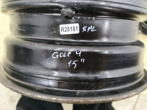 Felgi stalowe VW Golf IV Audi A3 8L Octavia I Leon I 97-06r. 15 cali 6jx15 ET38 5x100 CH57,1 KOMPLET 1j0601027q