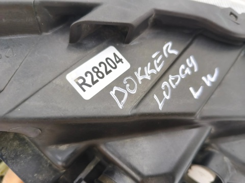 Lampa reflektor Dacia Dokker Lodgy 12-21r. LEWA przednia EUROPA oryginalna lewy przód 260607950r