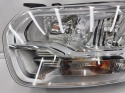 Lampa reflektor Ford Transit VI MK8 14r.- lewa przednia oryginalna EU bez LEDu srebrna lewy przód bk31-13w030-b