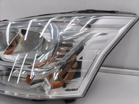 Lampa reflektor Ford Transit VI MK8 14r.- lewa przednia oryginalna EU bez LEDu srebrna lewy przód bk31-13w030-b