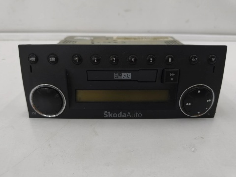 Radio Skoda Fabia 1 I tuner 99-08r. CD 30 fabryczny czytnik kaset panel sterowania 6y0035152