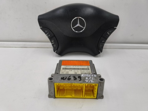 Airbag Mercedes Vito Viano W639 03-14r. poduszka powietrzna kierownicy z MULTIFUNKCJĄ moduł sensor 6398601902 0285010349