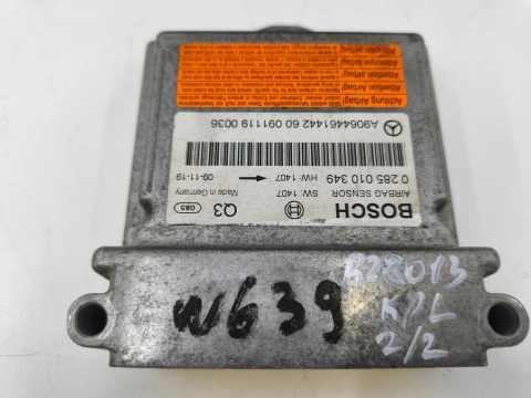 Airbag Mercedes Vito Viano W639 03-14r. poduszka powietrzna kierownicy z MULTIFUNKCJĄ moduł sensor 6398601902 0285010349