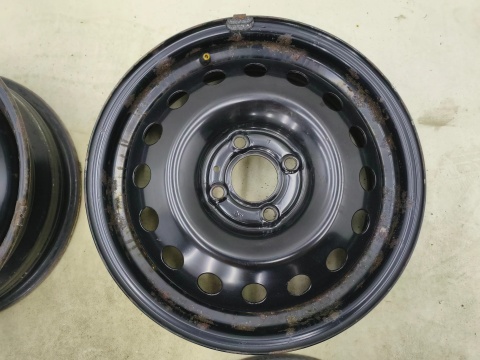 Felgi stalowe Nissan Micra IV K13 10-16r. 15 cali 5,5jx15 4x100 ET50 CH60 ORYGINALNE KOMPLET 40300-ax707