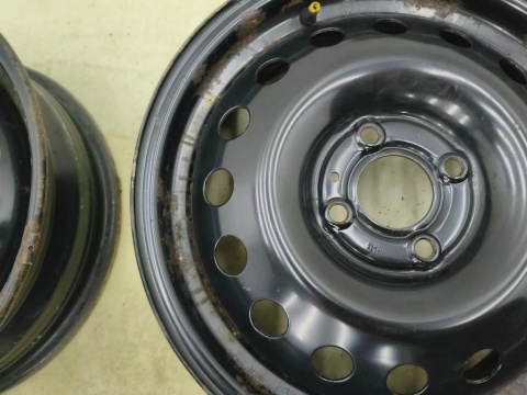 Felgi stalowe Nissan Micra IV K13 10-16r. 15 cali 5,5jx15 4x100 ET50 CH60 ORYGINALNE KOMPLET 40300-ax707
